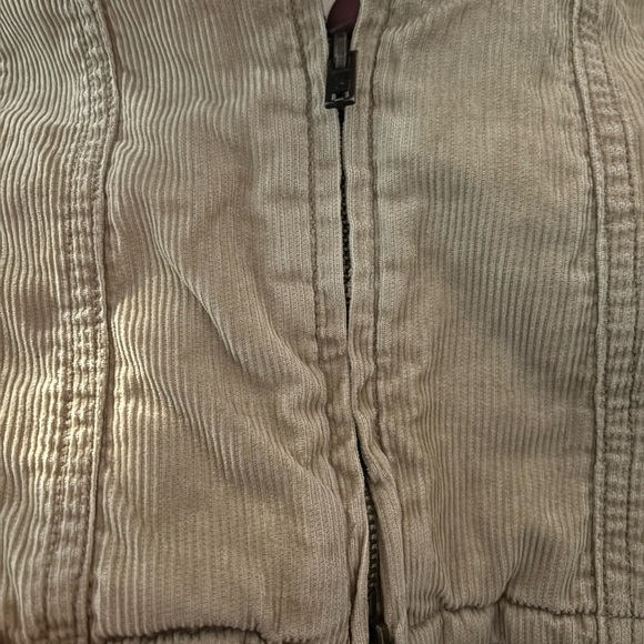 Abercrombie & Fitch Cream Sherpa Jacket Size Large A00319 - Picture 9 of 12